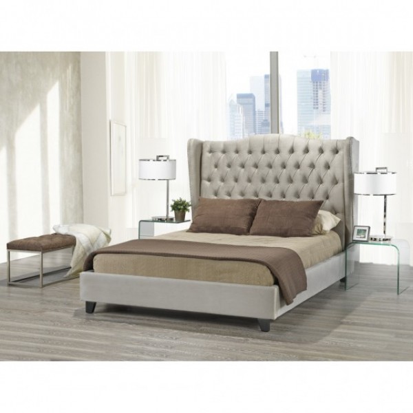 PEARL BED FRAME BEIGE